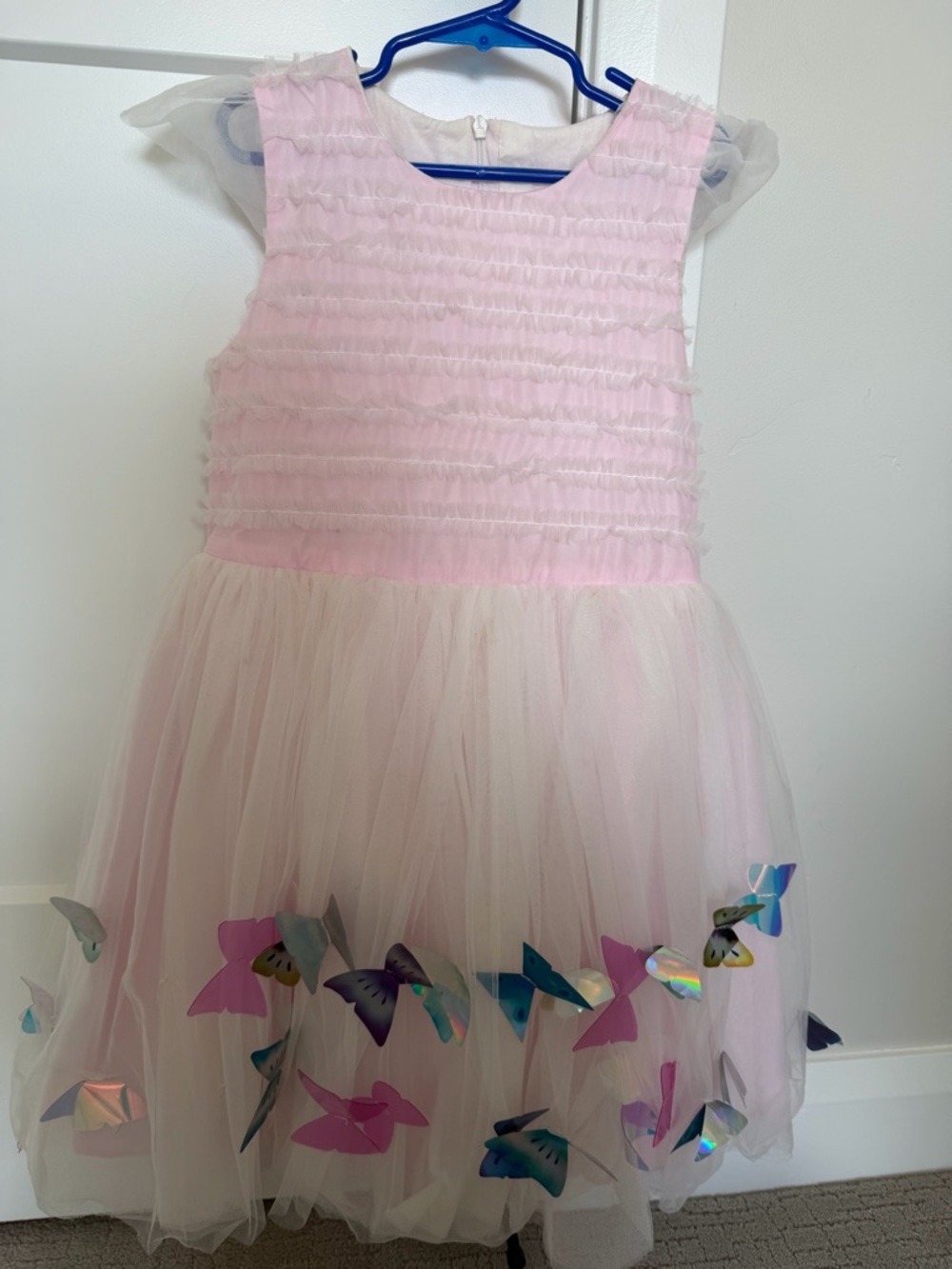 Pink Tulle Butterfly Party Dress for Kids